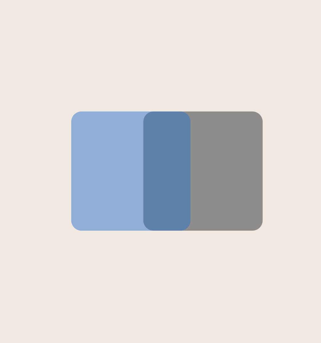 Abstract illustration: overlapping blue and gray panels, representing the same record entered twice.
